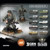 AK Interactive AK11781 GERMAN PANZERGRENADIER DIVISION, EUROPE – WARGAME STARTER SET – 10 COLORS & EXCLUSIVE FIGURE (GERMAN MACHINE GUNNER)